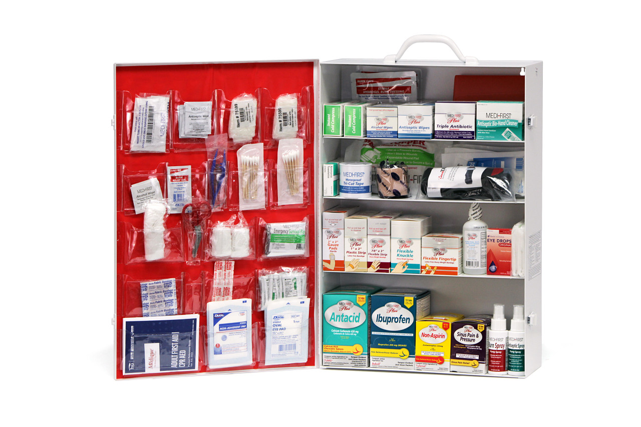 Large Metal First Aid Cabinet for the Office