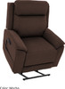 Pride VivaLift Evolution Collection power lift recliner in mocha with padded arms and side hand control