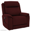Pride VivaLift Evolution Collection power lift recliner in Syrah with padded arms and side hand control