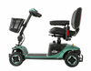 Side view of the Pride Mobility Baja Bandit 4-wheel mobility scooter with Sage body panels