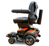 Pride Mobility cane holder shown mounted to a compatible Pride power wheelchair