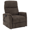 Pride VivaLift Genesis Collection power lift recliner with fabric upholstery, padded arms, and side hand control