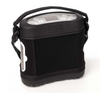 O2 Concepts Oxlife Liberty 2 portable oxygen concentrator in black carry bag with shoulder strap