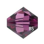 3mm Swarovski 5328 Amethyst Bicone Bead - Main Image