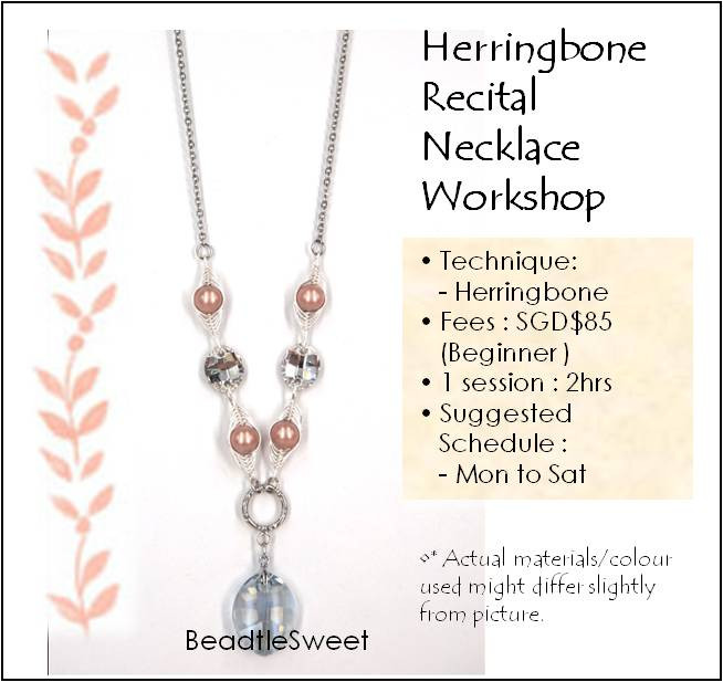 Jewelry Making Course Herringbone Recital Necklace