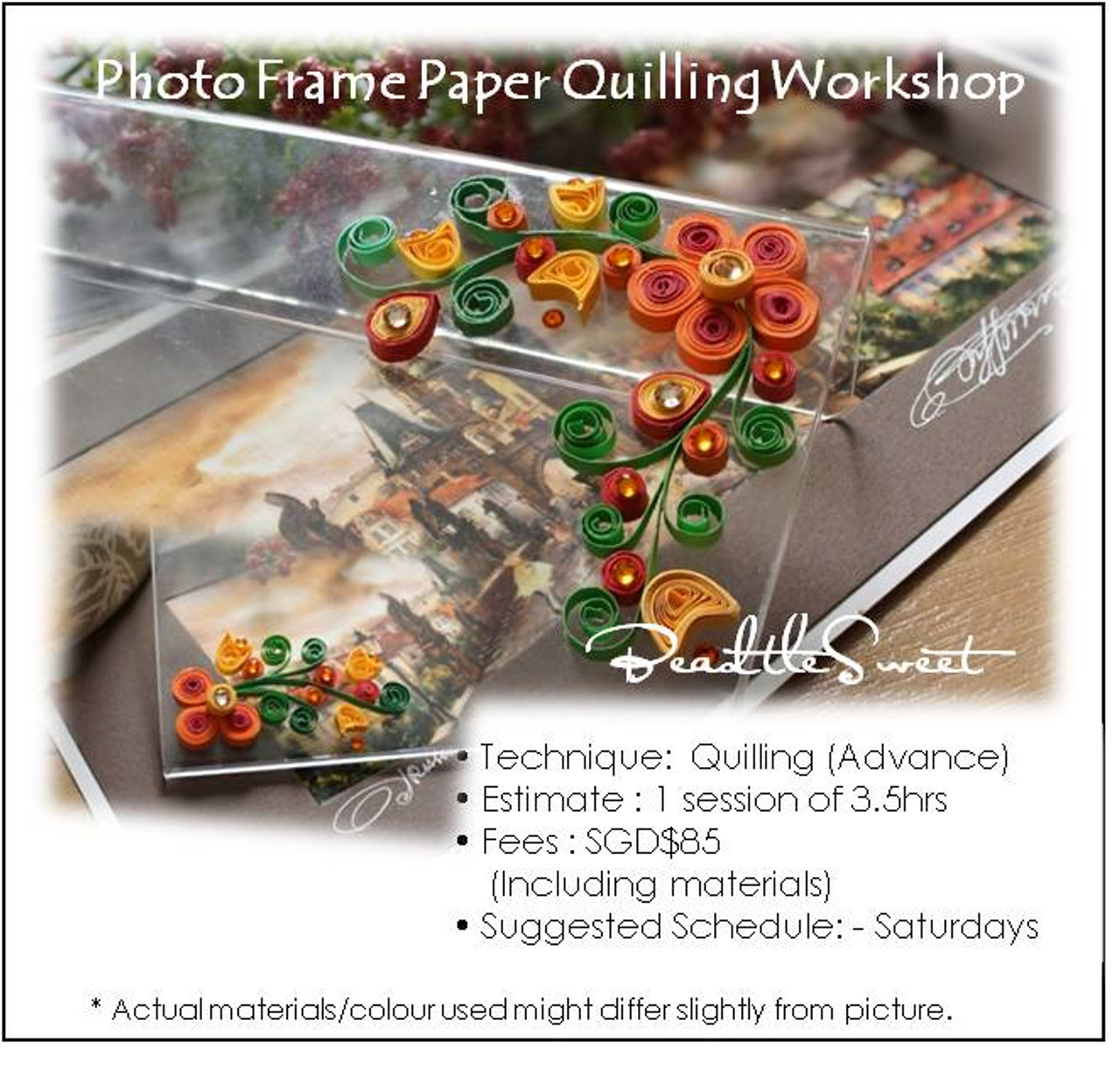 Photo Frame Paper Quilling by BeadtleSweet