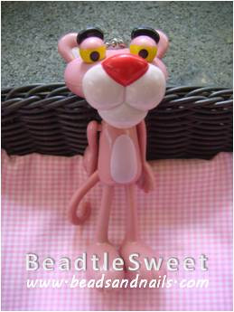 Pink Panther Decoden by BeadtleSweet