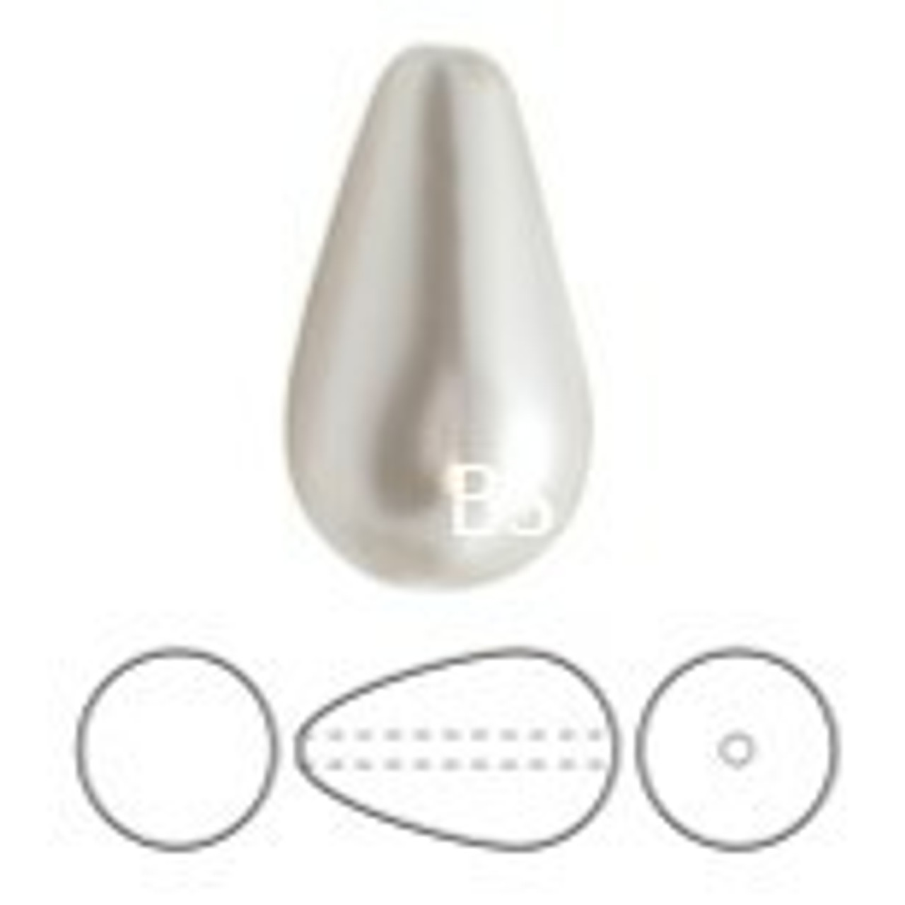 Pearshape Pearl 1 hole (131 50 011)