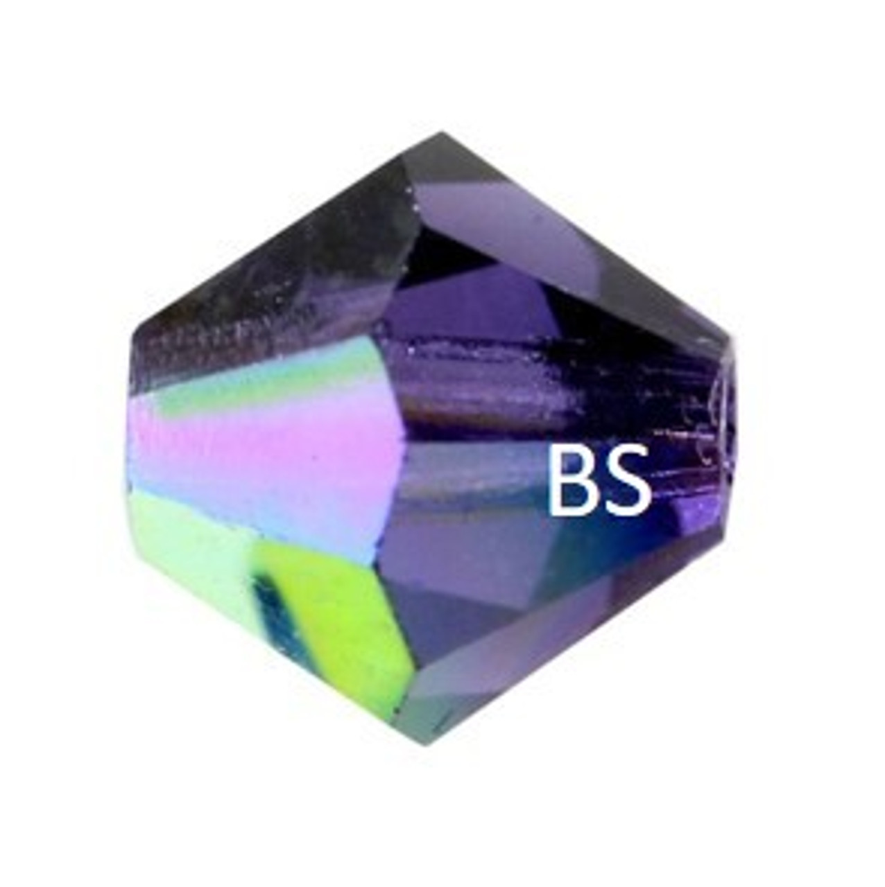 MC Rondelle Bead Deep Tanzanite AB