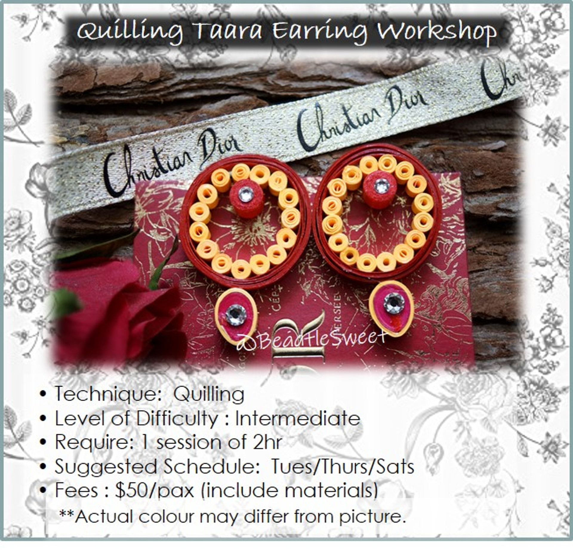 Quilling Course Quilling Taara Earring