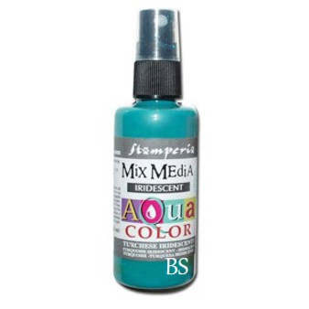 Stamperia Aquacolor Spray - Iridescent Turquoise (60ml)
