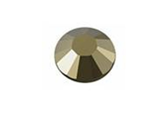 Swarovski 2028 Crystal Light Metallic Gold Flat Back ss34 nhf