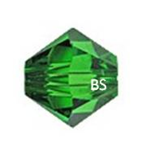 4mm Swarovski 5328 Fern Green Bicone Bead