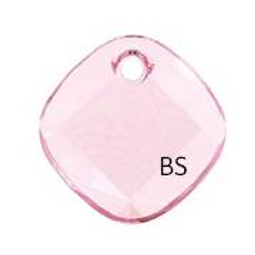 18mm Swarovski 6058 Light Rose Metro Pendant