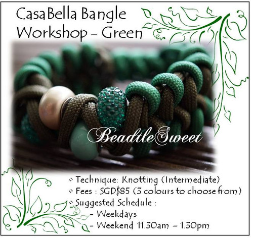 Jewelry Making Course : CasaBella Bangle Workshop - Green