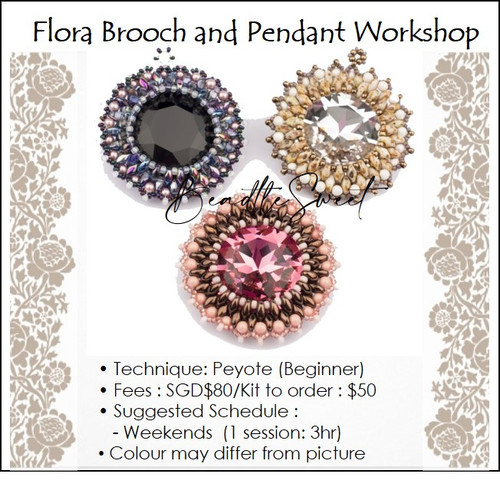 Jewelry Making Course : Flora Brooch and Pendant Workshop