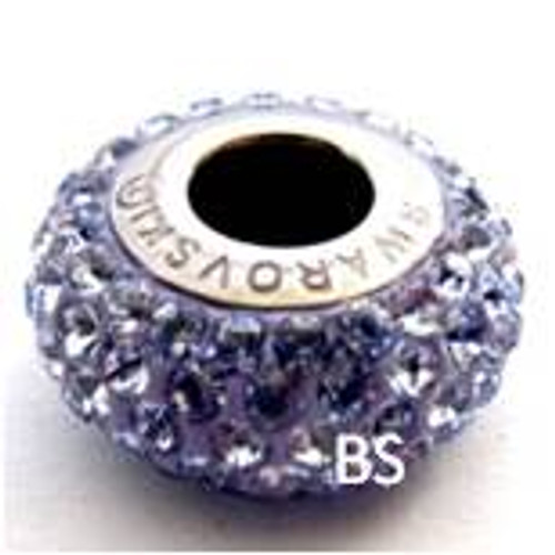 Swarovski BeCharmed Pave Bead 80101 Light Sapphire