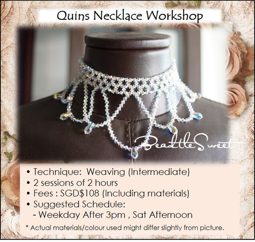 Jewelry Making : Quins Necklace Workshop for Bridal Party
