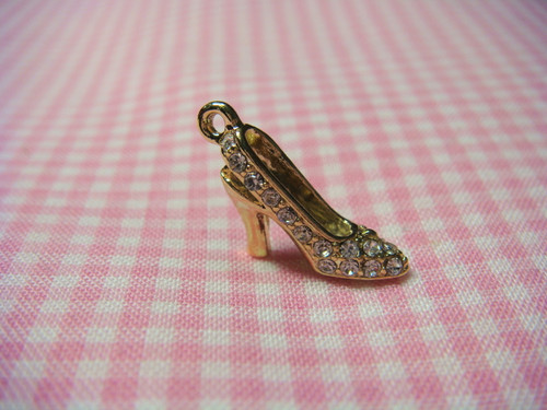 High Heels Charm Gold