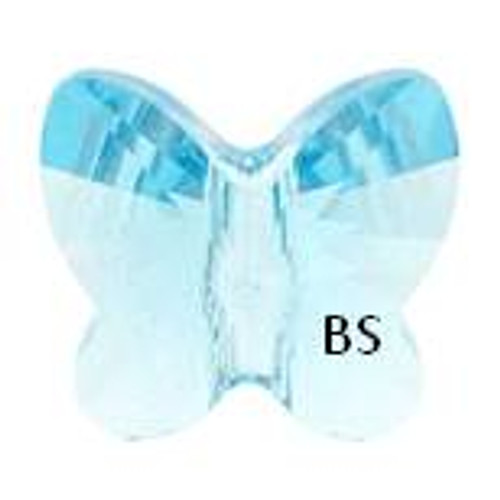 Swarovski 5754 Butterfly Bead Aquamarine 6mm