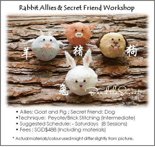 Jewelry Making Course : Rabbit Allies and Secret Friend Workshop