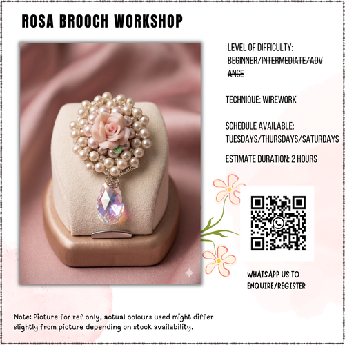 Jewelry Making Course: Rosa Brooch Workshop