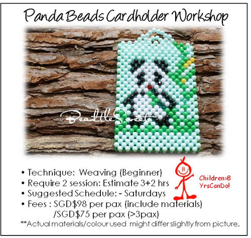Beads Cardholder Making Course : Panda Cardholder