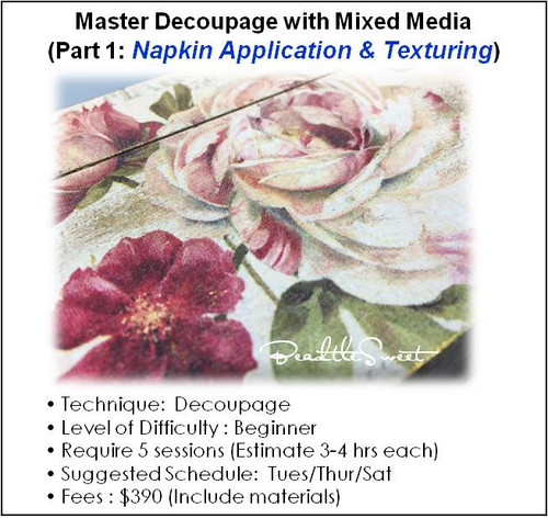 Master Decoupage with Mixed Media (Part 1)