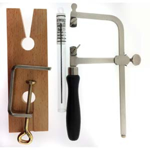 Jeweller Starter Set Saw Frame Bench Pin and Saw Blades