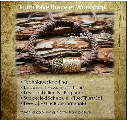 Jewellery Making Course : Kumi Pave Bracelet Course