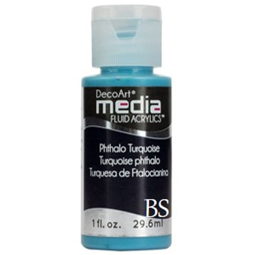 DecoArt Media Fluid Acrylics - Phthalo Turquoise