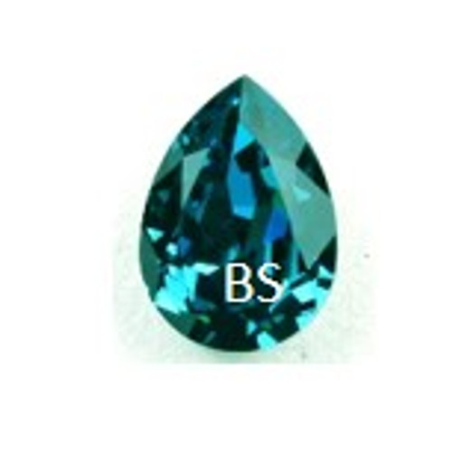 18x13mm Swarovski 4320 Indicolite Pear Fancy Stone