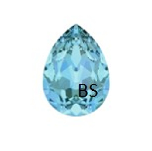 18x13mm Swarovski 4320 Aquamarine Pear Fancy Stone