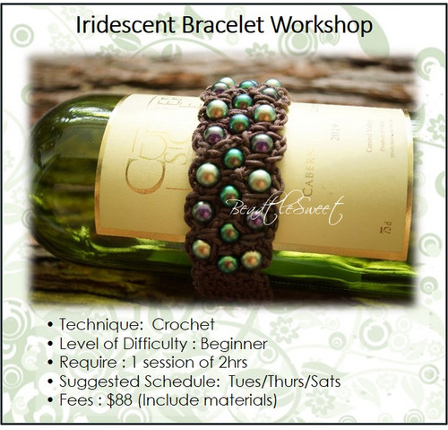 Jewellery Making Course : Iridescent Bracelet Workshop