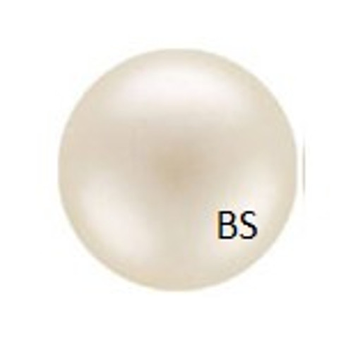 6mm Preciosa Round Pearl Maxima Pearlescent Cream Pearls