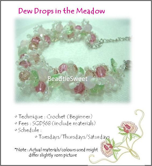 Jewelry Making Course: Dew Drops in the Meadow Bracelet Workshop