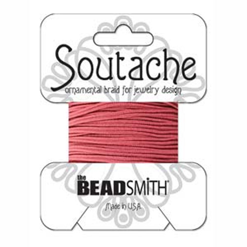 Soutache Rayon Braided Cord (Rose)