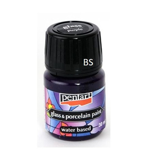 Pentart Glass and Porcelain Paint 30ml (Purple)