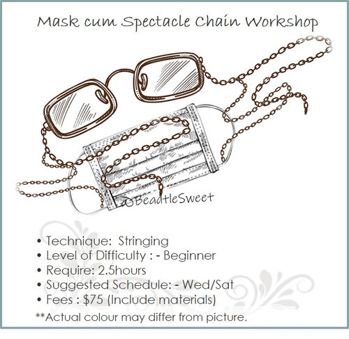 Jewellery Making Course : Mask cum Spectacle Chain Workshop