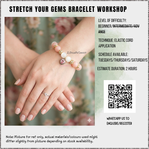 Jewellery Making Course: Stretch Your Gems Bracelet Workshop