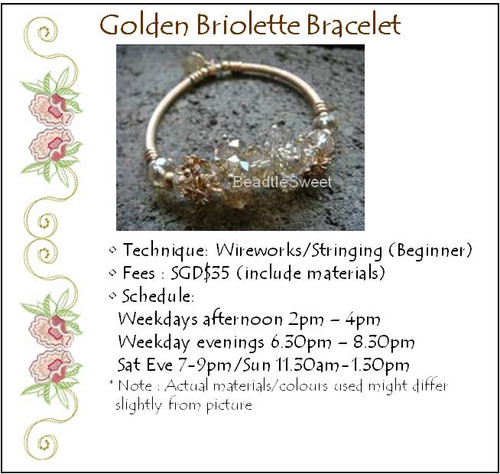 Jewelry Making Course: Golden Briolette Bracelet Workshop