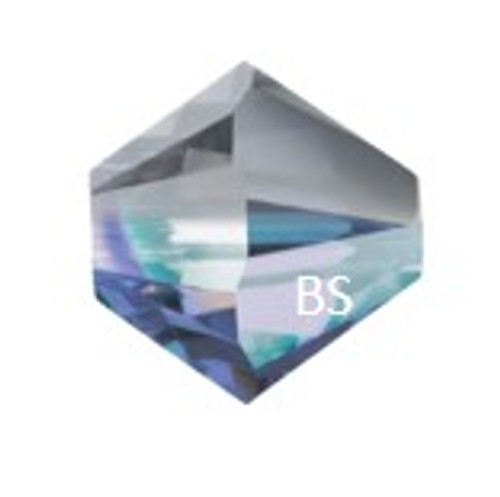 4mm Preciosa MC Rondelle Bead Crystal Bermuda Blue 451 69 302