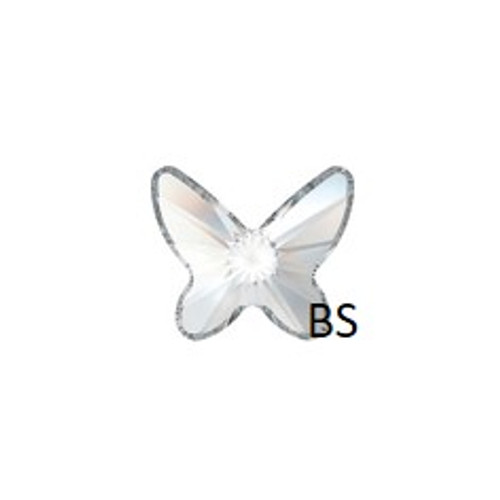 Swarovski 2854 Crystal Butterfly Flat Back 8mm nhf