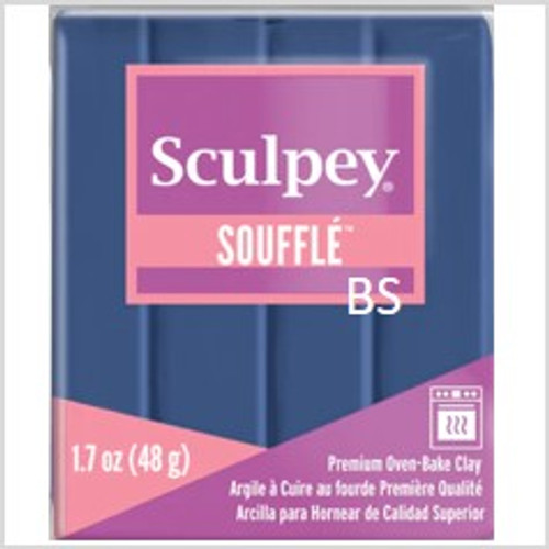 Sculpey Souffle Clay Midnight Blue, 1.7 oz bar