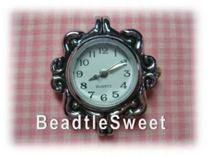 Silver Watch Face for Jewelry Making
