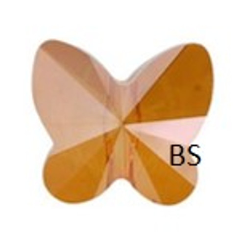 Swarovski 5754 Butterfly Bead Crystal Copper 10mm