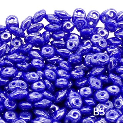 SuperDuo Beads 2.5X5mm Opaque Blue