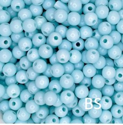 4mm Acrylic Beads (Baby Blue)