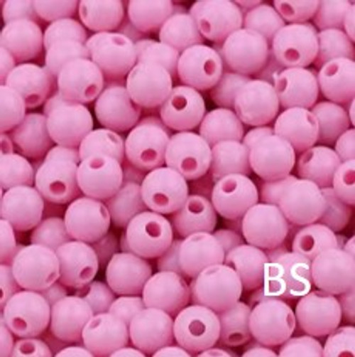 4mm Acrylic Beads (Dark Pink)