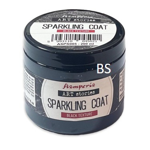 Stamperia Black Sparkling Coat 200ml